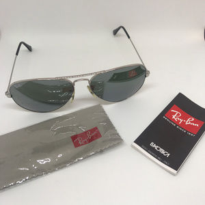 Ray-Ban Sunglasses Aviator Classic, Silver Mirror